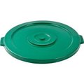 Global Equipment Plastic Trash Can Lid - 44 Gallon Green XDW-L44GN